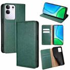 For vivo Y29 4G Global Gloss Oil Solid Color Magnetic Leather Phone Case(Green) - 1