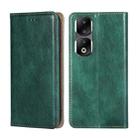 For Honor 90 Pro 5G Gloss Oil Solid Color Magnetic Leather Phone Case(Green) - 1