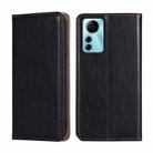 For ZTE Blabe V41 Smart 4G Gloss Oil Solid Color Magnetic Leather Phone Case(Black) - 1