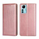 For ZTE Blabe V41 Smart 4G Gloss Oil Solid Color Magnetic Leather Phone Case(Rose Gold) - 1