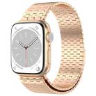 For Apple Watch Ultra 49mm Magnetic Buckle Stainless Steel Metal Watch Band(Rose Gold) - 1