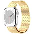 For Apple Watch SE 40mm Magnetic Buckle Stainless Steel Metal Watch Band(Gold) - 1
