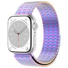 For Apple Watch SE 44mm Magnetic Buckle Stainless Steel Metal Watch Band(Colorful) - 1