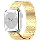 For Apple Watch 5 40mm Magnetic Buckle Stainless Steel Metal Watch Band(Gold) - 1