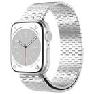 For Apple Watch 3 42mm Magnetic Buckle Stainless Steel Metal Watch Band(Silver) - 1