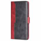 For vivo Y29s 5G / Y04 4G Contrast Color Side Buckle Leather Phone Case(Red + Black) - 2