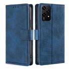 For Honor 200 Lite 5G Global Skin Feel Crocodile Magnetic Clasp Leather Phone Case(Blue) - 1