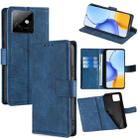 For Honor X60 GT 5G Skin Feel Crocodile Magnetic Clasp Leather Phone Case(Blue) - 1