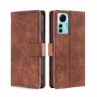 For ZTE Blabe V41 Smart 4G Skin Feel Crocodile Magnetic Clasp Leather Phone Case(Brown) - 1