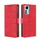 For ZTE Blabe V41 Smart 4G Skin Feel Crocodile Magnetic Clasp Leather Phone Case(Red) - 1