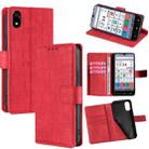 For ZTE Kantan Sumaho 4 A402ZT Skin Feel Crocodile Magnetic Clasp Leather Phone Case(Red) - 1