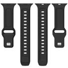 For Apple Watch SE 2022 44mm Square Buckle Silicone Watch Band(Midnight Blue) - 7