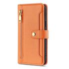 For vivo Y27 4G Lite Sheep Texture Cross-body Zipper Wallet Leather Phone Case(Orange) - 2