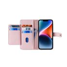 For vivo Y27 4G Lite Sheep Texture Cross-body Zipper Wallet Leather Phone Case(Pink) - 3