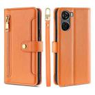 For ZTE Axon 40 Lite Lite Sheep Texture Cross-body Zipper Wallet Leather Phone Case(Orange) - 1