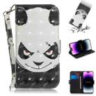 For iPhone 15 Pro 3D Colored Horizontal Flip Leather Phone Case(Angry Bear) - 1