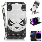 For iPhone 15 Pro Max 3D Colored Horizontal Flip Leather Phone Case(Angry Bear) - 1