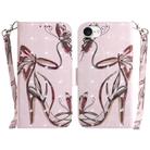 For iPhone SE 2024 3D Colored Horizontal Flip Leather Phone Case(Butterfly High-heeled) - 1