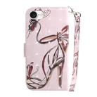 For iPhone SE 2024 3D Colored Horizontal Flip Leather Phone Case(Butterfly High-heeled) - 3