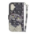 For iPhone 16 Plus 3D Colored Horizontal Flip Leather Phone Case(Hug Cat) - 3