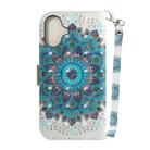 For iPhone 16 Plus 3D Colored Horizontal Flip Leather Phone Case(Peacock Wreath) - 3