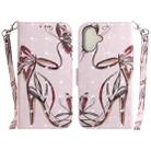 For iPhone 16 Plus 3D Colored Horizontal Flip Leather Phone Case(Butterfly High-heeled) - 1