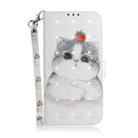 For iPhone 16 Pro Max 3D Colored Horizontal Flip Leather Phone Case(Cute Cat) - 2