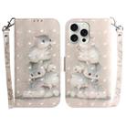For iPhone 16 Pro Max 3D Colored Horizontal Flip Leather Phone Case(Squirrels) - 1