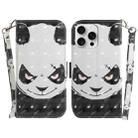 For iPhone 16 Pro Max 3D Colored Horizontal Flip Leather Phone Case(Angry Bear) - 1