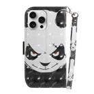 For iPhone 16 Pro Max 3D Colored Horizontal Flip Leather Phone Case(Angry Bear) - 3