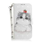 For iPhone 16 3D Colored Horizontal Flip Leather Phone Case(Cute Cat) - 2