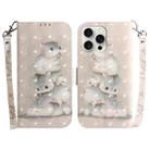 For iPhone 16 Pro 3D Colored Horizontal Flip Leather Phone Case(Squirrels) - 1