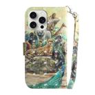 For iPhone 16 Pro 3D Colored Horizontal Flip Leather Phone Case(Zoo) - 3