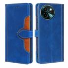 For vivo Y38 5G / T3x 5G Global Skin Feel Magnetic Buckle Leather Phone Case(Blue) - 1