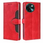 For vivo Y38 5G / T3x 5G Global Skin Feel Magnetic Buckle Leather Phone Case(Red) - 1