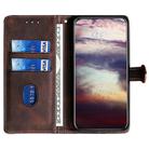 For vivo X200 Pro 5G Skin Feel Magnetic Buckle Leather Phone Case(Brown) - 3