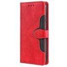 For Honor X8c 4G Skin Feel Magnetic Buckle Leather Phone Case(Red) - 2