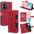 For Honor 400 Global 156.5mm Skin Feel Magnetic Buckle Leather Phone Case(Red) - 1
