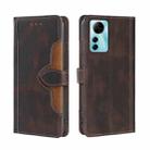 For ZTE Blabe V41 Smart 4G Skin Feel Magnetic Buckle Leather Phone Case(Brown) - 1