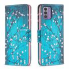 For Nokia G42 Colored Drawing Pattern Leather Phone Case(Plum Blossom) - 1