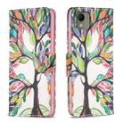 For Nokia C110 Colored Drawing Pattern Leather Phone Case(Tree Life) - 1