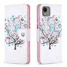 For Nokia C110 Colored Drawing Pattern Leather Phone Case(Tree) - 1