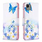 For Nokia C110 Colored Drawing Pattern Leather Phone Case(Butterfly Love) - 1