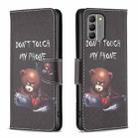 For Nokia G310 Colored Drawing Pattern Leather Phone Case(Bear) - 1