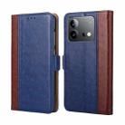 For vivo iQOO Neo 8 / 8 Pro 5G Ostrich Texture Horizontal Flip Leather Phone Case(Blue) - 1