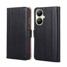 For vivo Y35+ 5G Ostrich Texture Horizontal Flip Leather Phone Case(Black) - 1