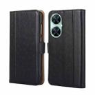 For Huawei Enjoy 60 Pro / nova 11i Ostrich Texture Horizontal Flip Leather Phone Case(Black) - 1