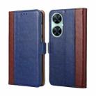 For Huawei Enjoy 60 Pro / nova 11i Ostrich Texture Horizontal Flip Leather Phone Case(Blue) - 1