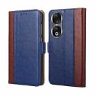 For Honor 90 5G Ostrich Texture Horizontal Flip Leather Phone Case(Blue) - 1