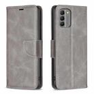 For Nokia G310 Lambskin Texture Pure Color Flip Leather Phone Case(Grey) - 1